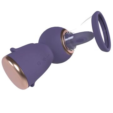 Oplaadbare Borst en Vulva Pomp Paars - Exquisite