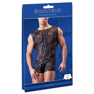 Netstof Body Met Bloemenpatroon