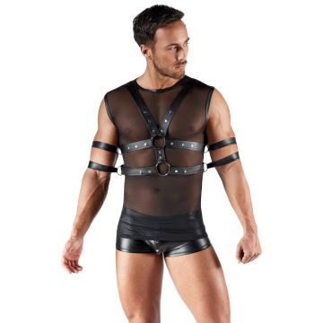 Svenjoyment Harnas Borst Bondage - Zwart