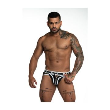 GIGO Brief Jock Zipper - Fetiche White