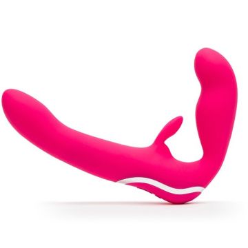 Strapless Strap-On Rabbit Happy Rabbit - Roze