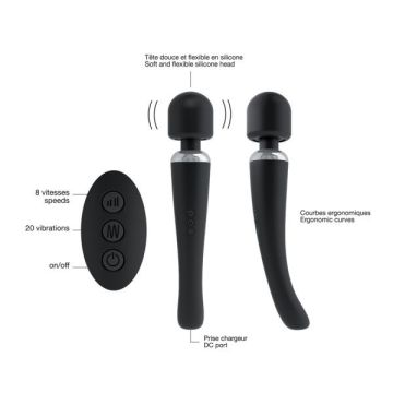 Dorcel Oplaadbare Megawand Vibrator - Zwart
