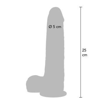ToyJoy Vibrerende Foreskin Dildo met Afstandsbediening - 25 cm