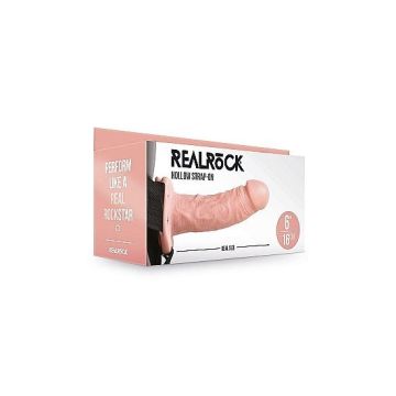 Strap On met Holle Dildo 15.5 cm - Huidskleur