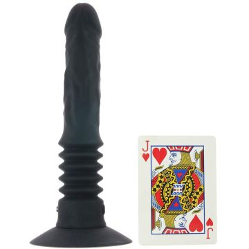 Anal Fantasy Vibrerende Dildo met Zuignap Ass Fucker - Zwart
