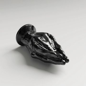 All Black Steroid Fisting Dildo Hail Mary Zwart - 23 cm