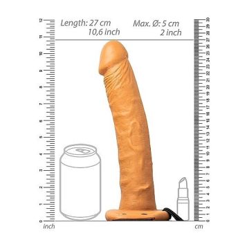 Strap On met Holle Dildo 25 cm - Licht Getint