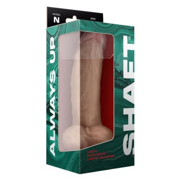 Realistische Dildo met ballen Shaft 24 cm - Huidskleur