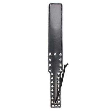 Spank Paddle met Studs - Zwart