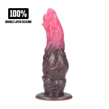 Monster Dildo Hellspawn - Rood - Zwart