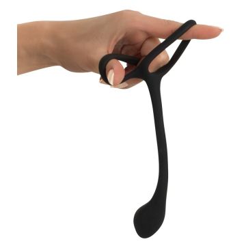 Cock en Ball Ring met Anaalplug