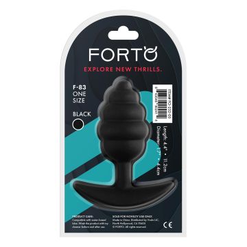 Buttplug F-83 Spir - Zwart