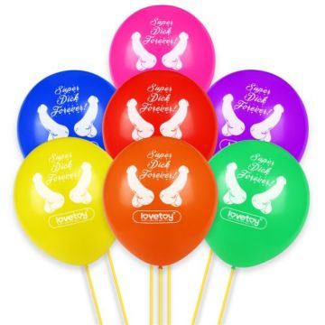 Ballonnen Super Dick in Verschillende Kleuren