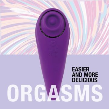 Tapping en Tickling Vibrator - Paars