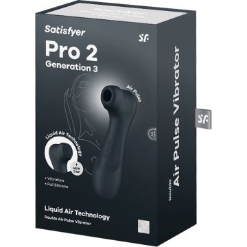 Satisfyer Pro 2 Generation 3 Luchtdruk Vibrator - Donkergrijs