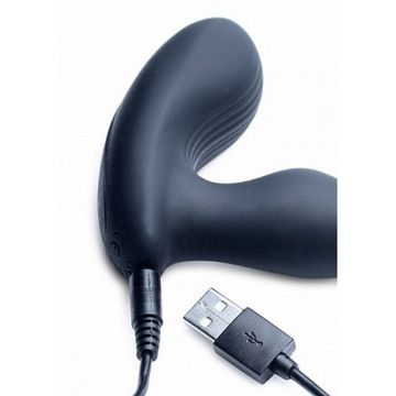 Prostaat Stimulator met Strelende Schacht - Zwart