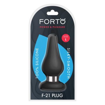 Buttplug F-21 Tear Drop Large - Zwart