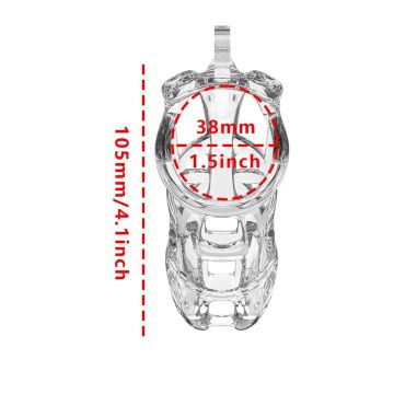 Peniskooi P-Cage PC11 Maat L - Transparant