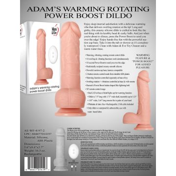 Realistische Vibrator Adam's Warming Rotating