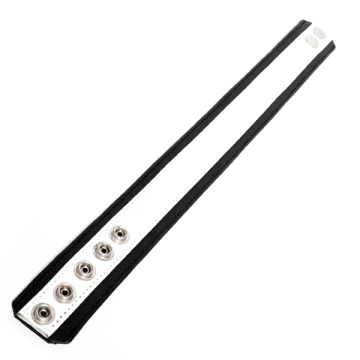 Bicepsband Wit / Zwart - 42 cm
