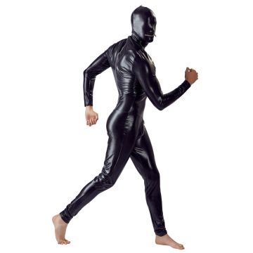 Bodysuit met Masker - Zwart