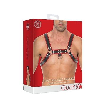 Buckle Bulldog Harness - Rood