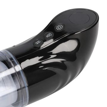 Roterende en Stuwende Masturbator Pomp Zwart - StrokeMate