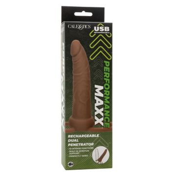 Dubbele Penetrator Performance Maxx - Bruin