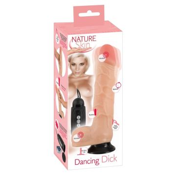 Dansende Dildo Nature Skin met Afstandsbediening