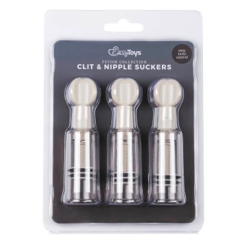 Easytoys Fetish - Tepel En Clitoris Zuigers 3 Stuks