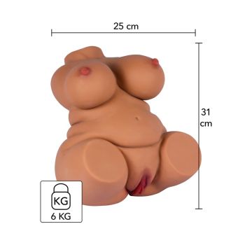Masturbator Fat Fuck Queen 6 kg - Getinte huidskleur