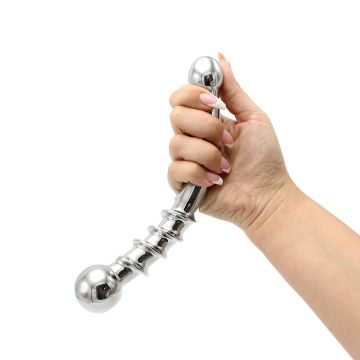 Kiotos Steel Stalen Dildo Twisted - 21 cm