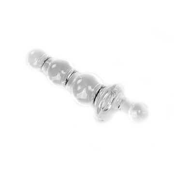 Kiotos Glazen Dildo Twister Transparant - 17.5 cm