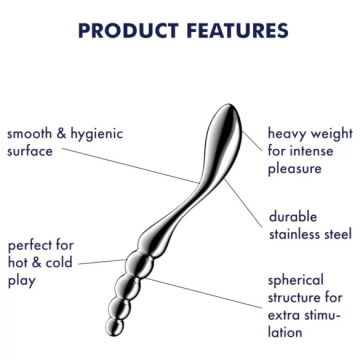 Satisfyer RVS G-Spot Dildo - Star Force 1
