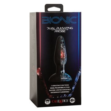 Vibrerende Buttplug Bionic Dual Pulsating - Zwart
