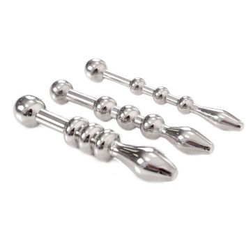 Kiotos Urethral Trainer Kit Penis Plug met Beads - 3 Stuks