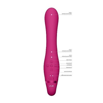 Strapless strap-on Vibrator Suki - Roze