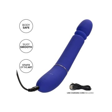 Stotende Vibrator Slim Thumper - Blauw