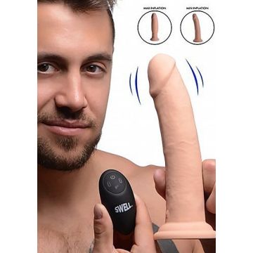 Dildo met Opzwel Functie - Huidskleur