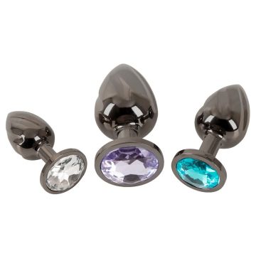 Anos Metalen Buttplug Set - Diverse Kleuren