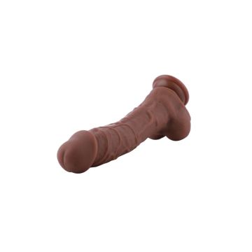 Realistische Dildo Hismith 23 cm Bruin