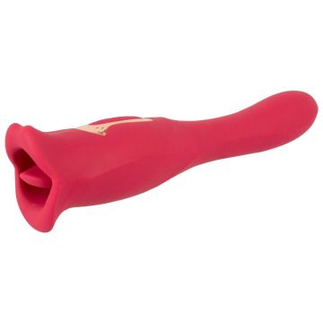 Dubbele Vibrator Oral Fun - Rood