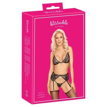 Kissable Sexy Lingerie Set - Zwart