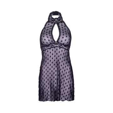 Leg Avenue Kanten Halter Babydoll - Zwart