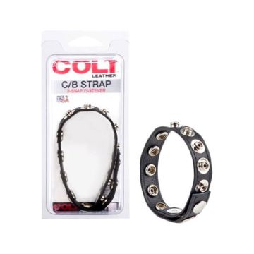 COLT 8 Snap Fastener Leather Strap