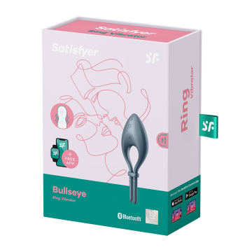Satisfyer Vibrerende Cockring Bullseye - Grijs