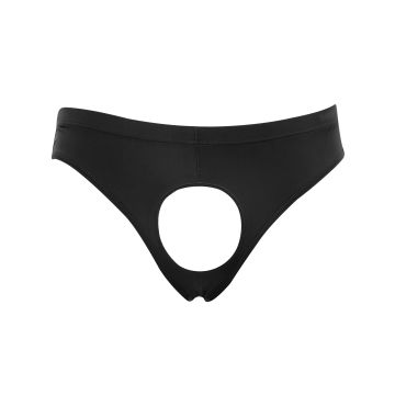 Slip met Open Kruis Zwart - One Size