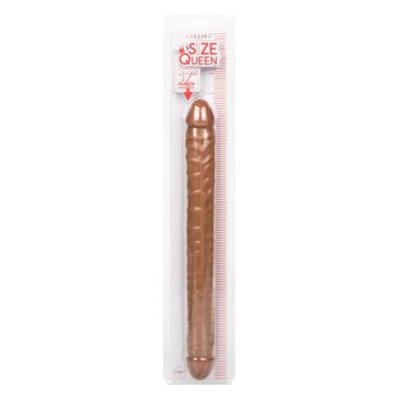 Dubbele Dildo Size Queen 43 cm - Bruin