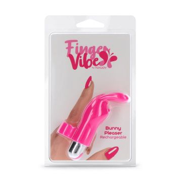 Oplaadbare Vinger Vibrator Bunny Pleaser - Roze