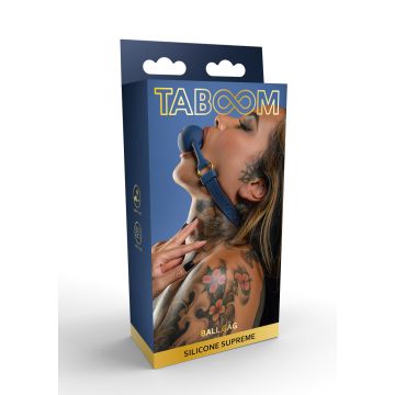Silicone Ballgag Taboom - Blauw